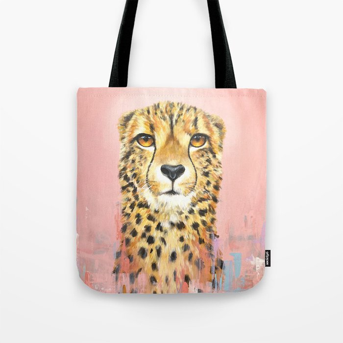 Kitty Meow Meow Cheetah Tote Bag