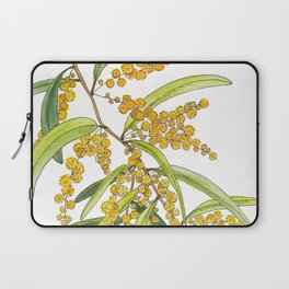 Australian Wattle Flower, Illustration Laptop Sleeve