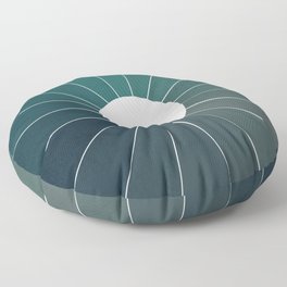 Scale of Teal Floor Pillow