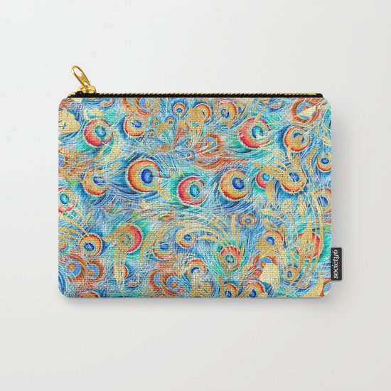 Feather peacock #11 Carry-All Pouch