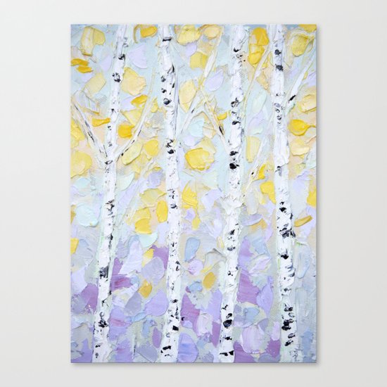 October Birch Canvas Print