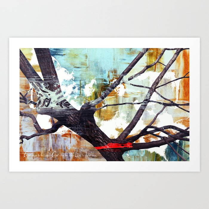 The Tree Connection - Dimensiones Atemporales Art Print