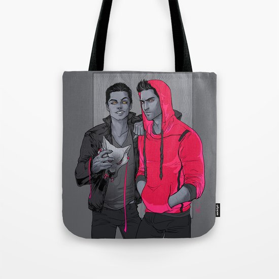 Little Red has Pointy Teeth Tote Bag