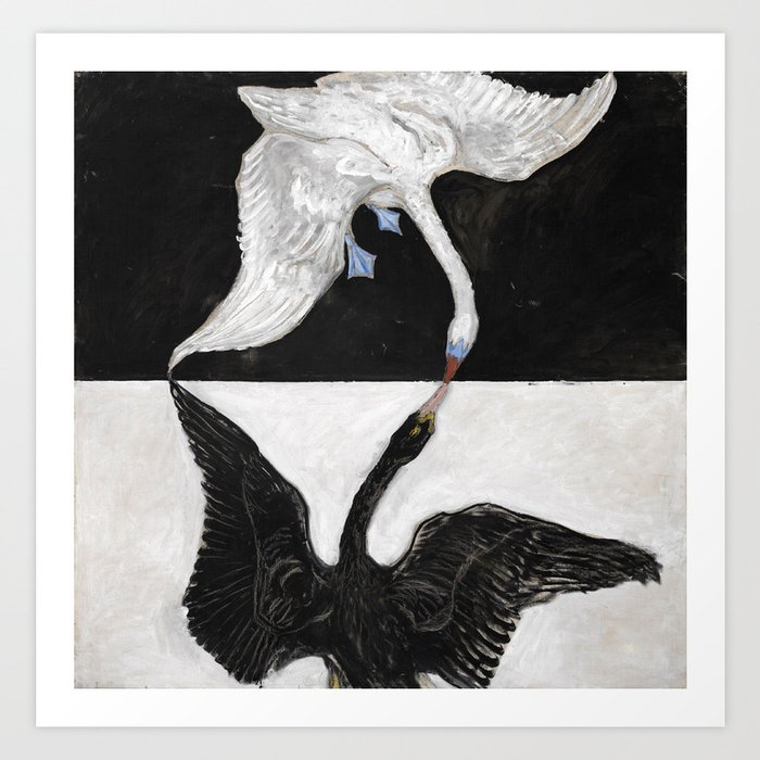 The Swan by Hilma a Klint Art Print