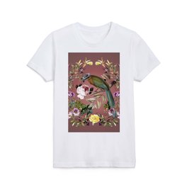 Exotic Bird Garden at Midnight Kids T Shirt