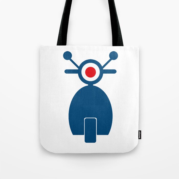 Mod Vespa Tote Bag