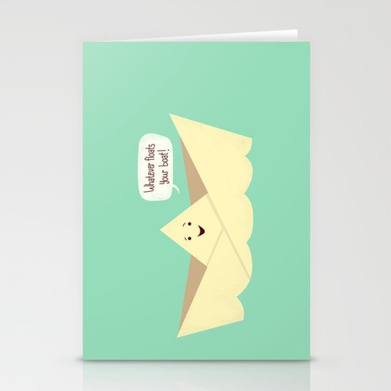 Happy boat Stationery Cards