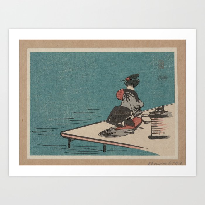 Fukueiga - Mid 19th Century Woodblock Print Art Print