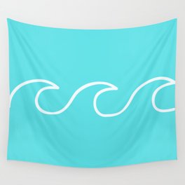 Blue Waves Wall Tapestry