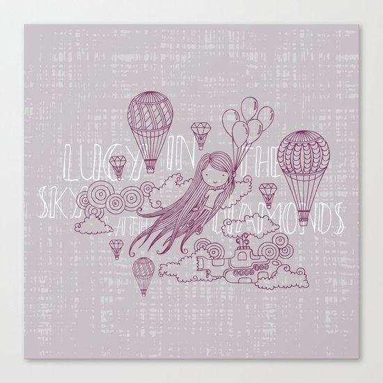 Lucy in the sky Canvas Print