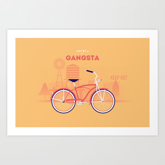 Gangsta Art Print