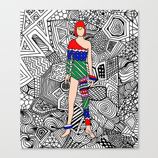 Bowie Fashion 7.5 Canvas Print