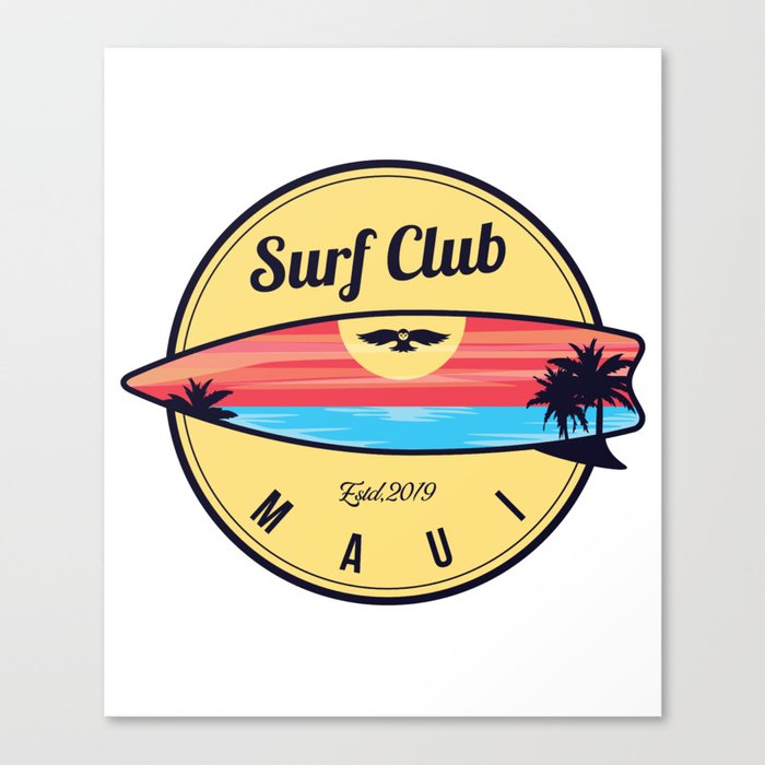 Maui surf beach Canvas Print