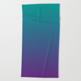 Ombre | Color Gradients | Gradient | Two Tone | Teal | Purple | Beach Towel