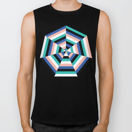 Heptagon Quilt 3 Biker Tank