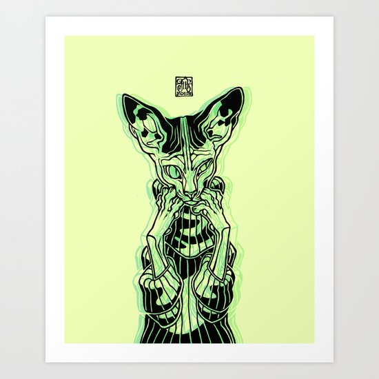 Stay Home Today Art Print