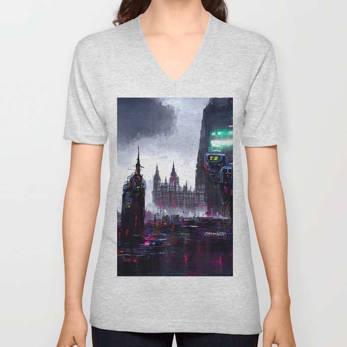 Westminster Cyberpunk V Neck T Shirt