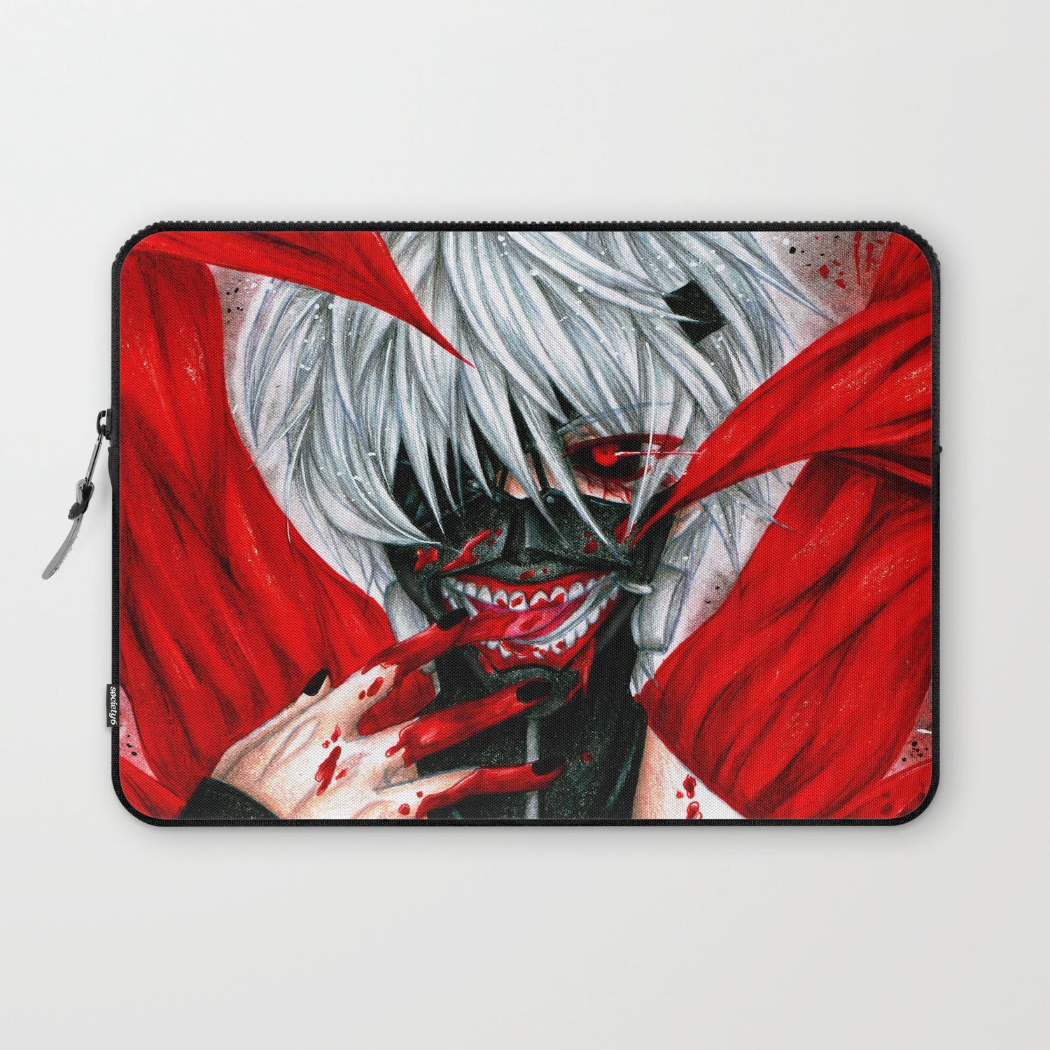 Ken Kaneki Laptop Sleeve By Katrinu Art Society6 Ken Kaneki Laptop Sleeve By Katrinu Art Society6