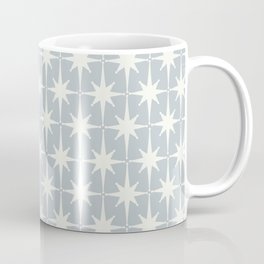 Midcentury Modern Atomic Starburst Pattern in Gray Mug