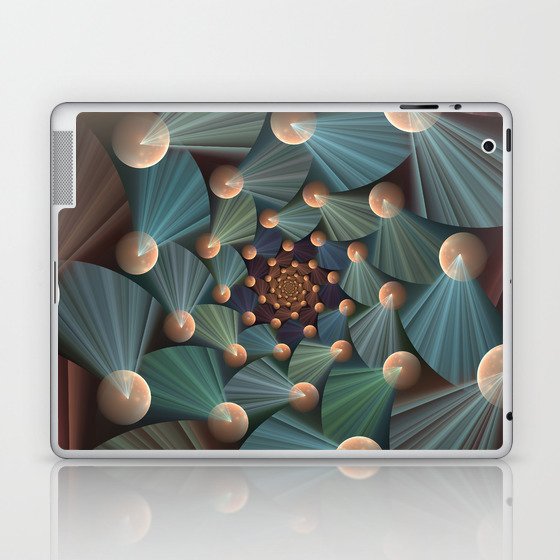 Graphic Design, Modern Fractal Art Pattern Laptop & iPad Skin