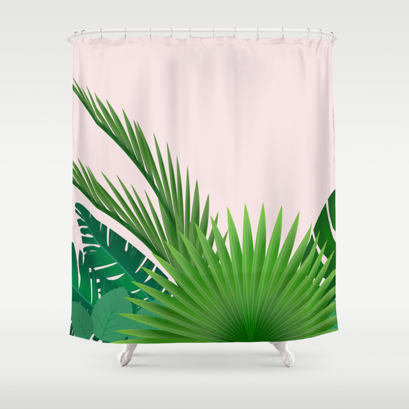 tropical shower curtains