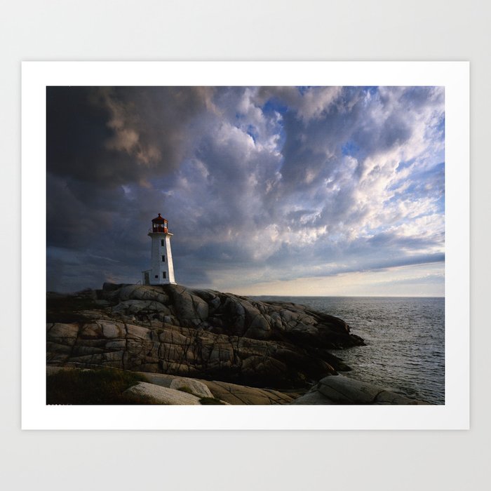 Peggy S Cove Lighthouse Print Nature Print Landscape Art Art Print By Harrisonclarkephoto