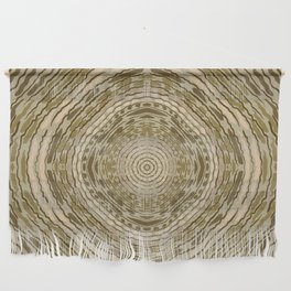 Brown spiral organic texture pattern Wall Hanging