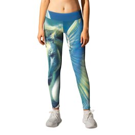 Pegasus Unicorn Art Leggings