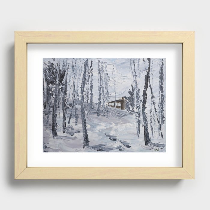 Winter Pavilion Recessed Framed Print