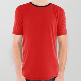letter L (Black & Red) All Over Graphic Tee