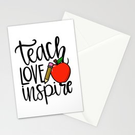 Teach Love Inspire Stationery Cards