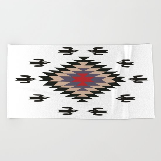 American Native Pattern No. 23 Beach Towel