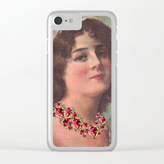 Josephine's Diamonds Clear iPhone Case
