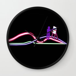 Riding The Waves - Artistic Wall Clock