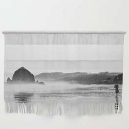 Haystack Rock B&W Wall Hanging