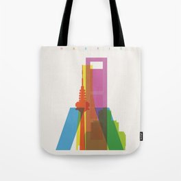 Shapes of Madrid. Accurate to scale. Tote Bag