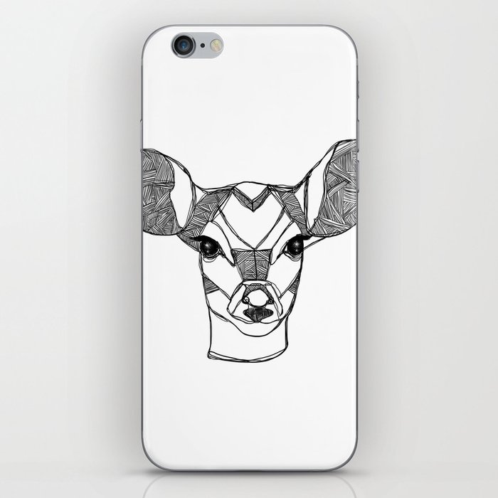 Monochrome Deer by Ashley Rose iPhone Skin