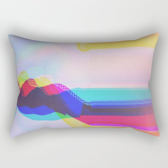 Glitch 27 Rectangular Pillow