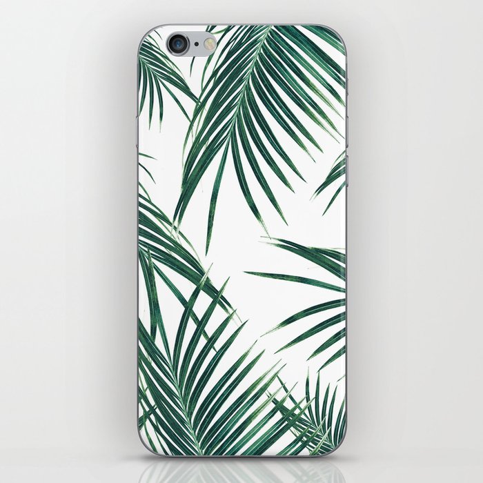 Green Palm Leaves Dream #2 #tropical #decor #art #society6 iPhone Skin