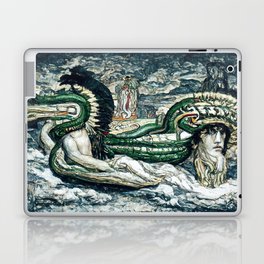 Quetzalcoatl, The Serpent God Laptop Skin