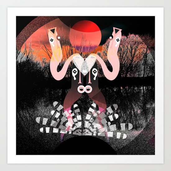 1000 days in the woods III Art Print