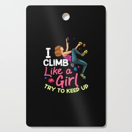 Rock Climbing Women Indoor Bouldering Girl Wall Cutting Board