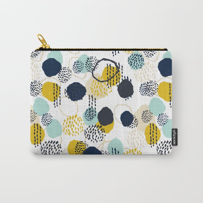 Jamm - abstract art painting brushstrokes modern minimal paint trendy colors hipster gender neutral  Carry-All Pouch