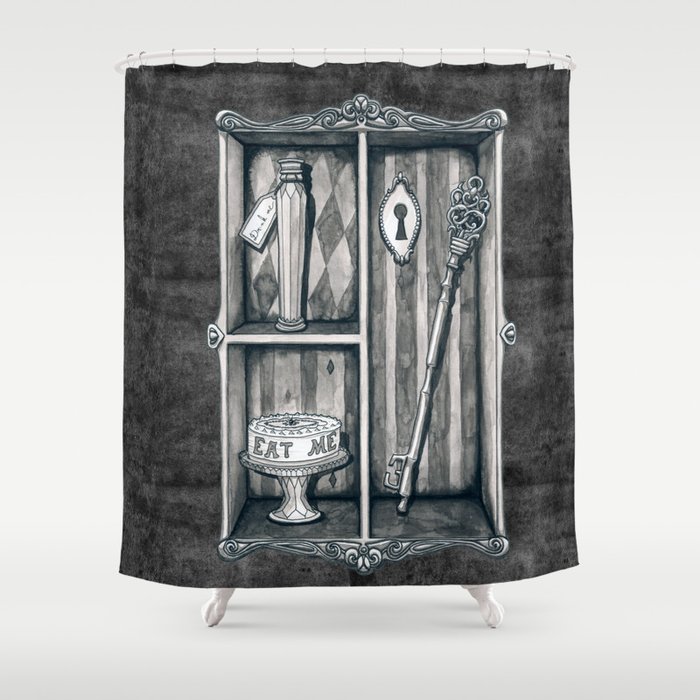 Alice's Cabinet of Curiosities Shower Curtain