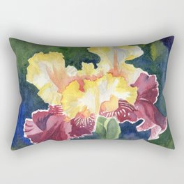 Iris Watercolor 2 Rectangular Pillow