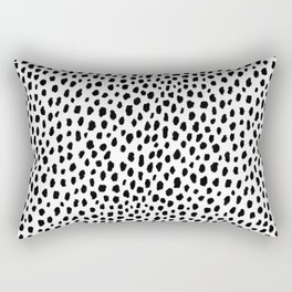 Dalmatian Spots (black/white) Rectangular Pillow
