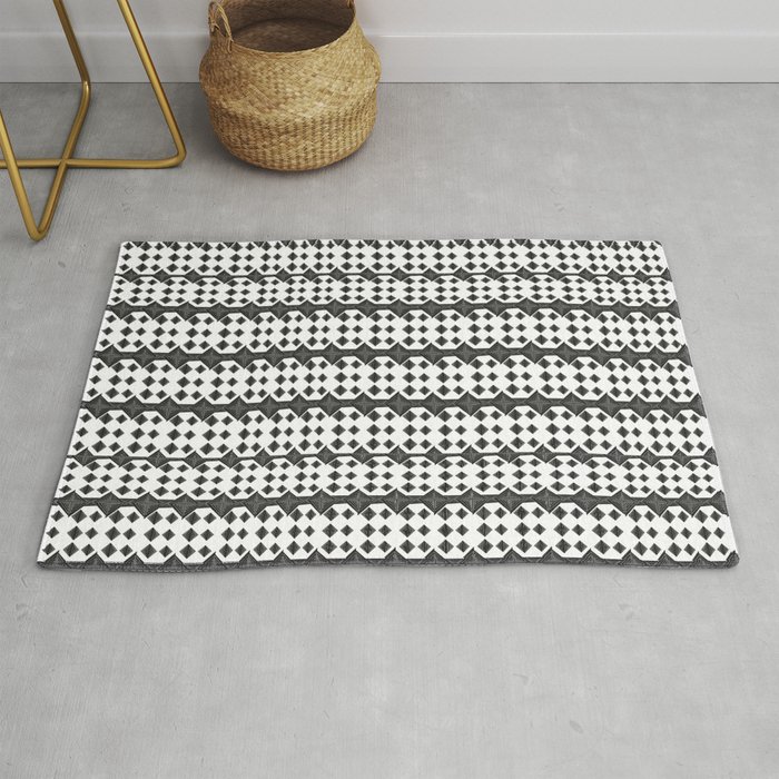 Offset Triangles  Rug