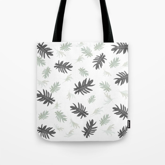Palms pattern leaves black and white autumn fall tropical , society6 ...