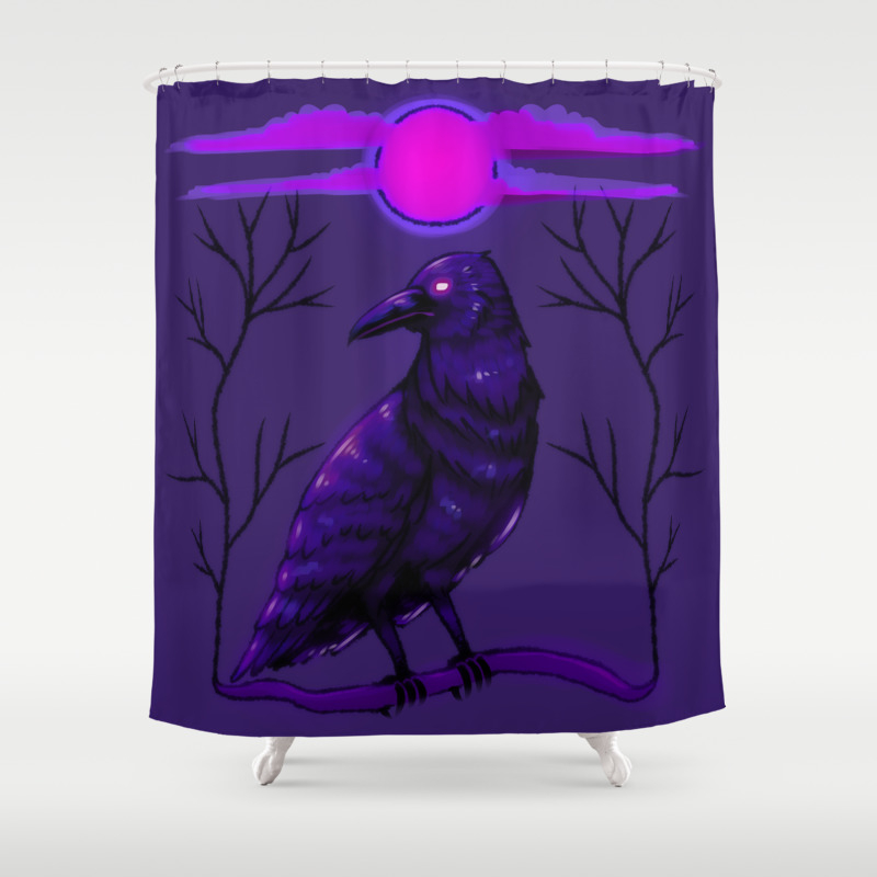 Rise Of The Raven Shower Curtain By Porcupineslug Society6