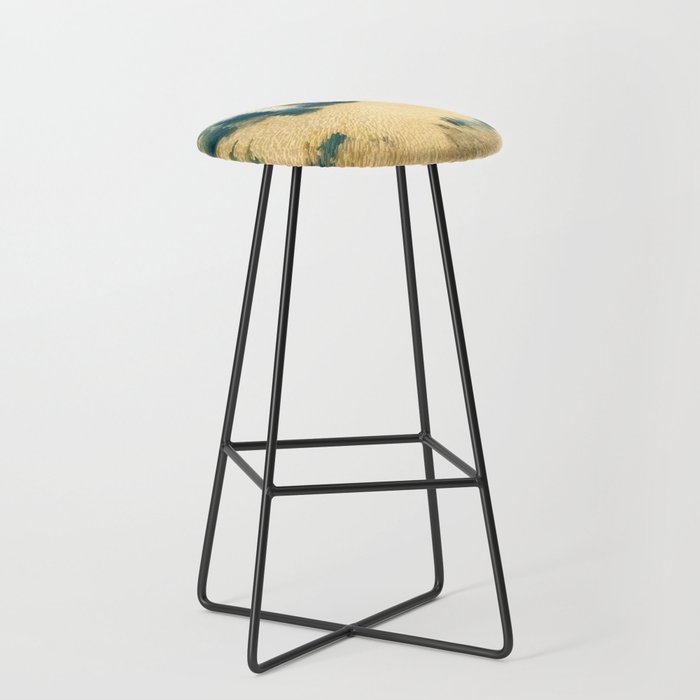 Abstract marble sky pixel art Bar Stool